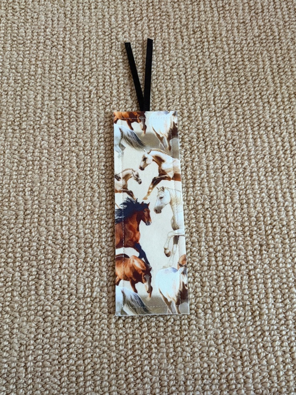 Horse Themed Fabric Bookmark